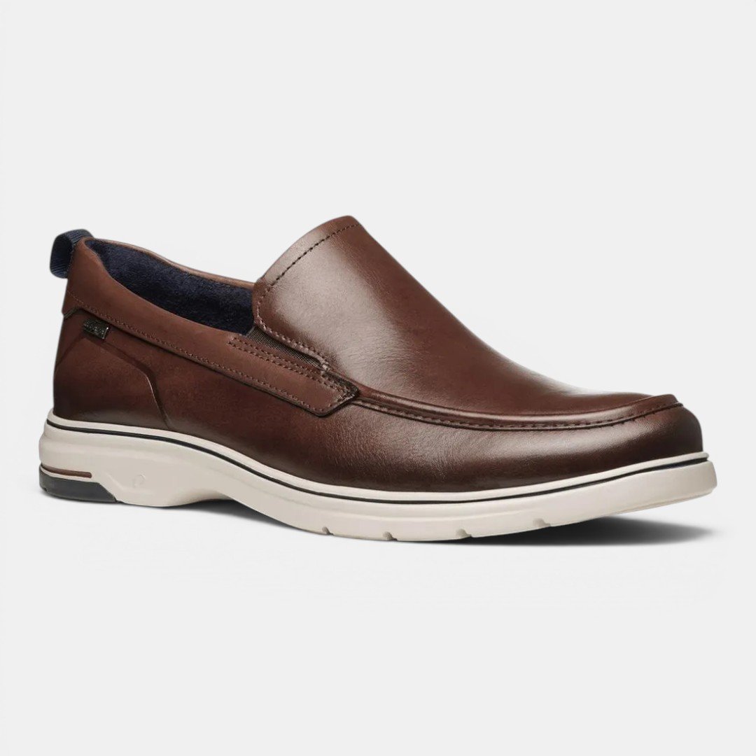 Sapato Casual Pegada Masculino Em Couro Marrom Marrom 2