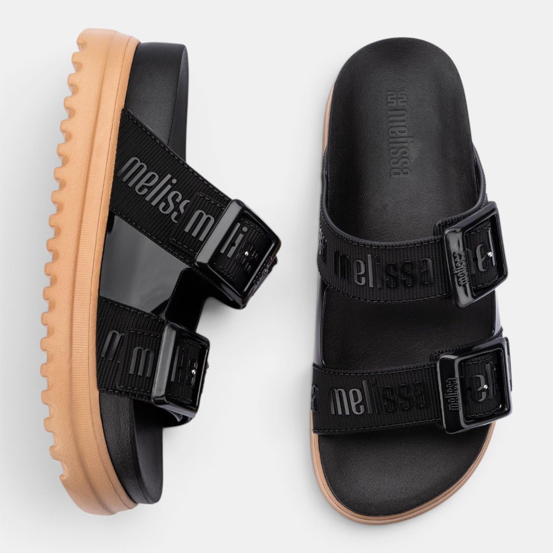 Tamanco Melissa Cozy M-Lover Platform Preto Preto 2