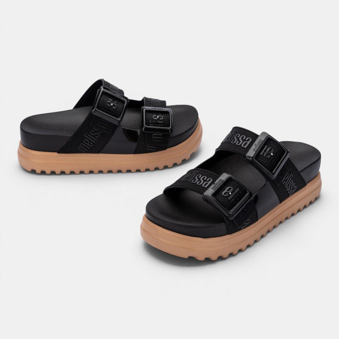 Tamanco Melissa Cozy M-Lover Platform Preto Preto 3