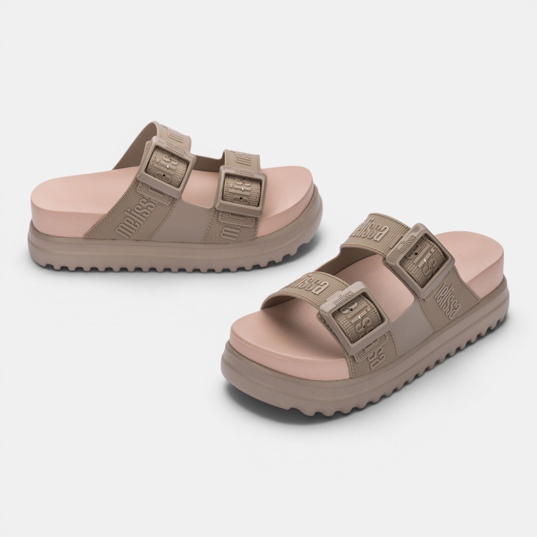 Tamanco Melissa Cozy M-Lover Platform Bege Bege 4