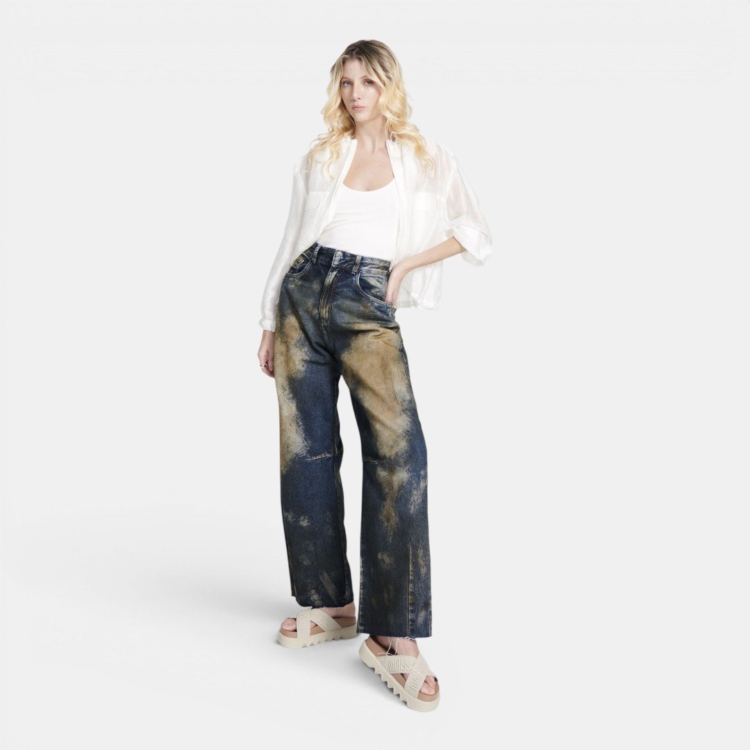 Tamanco Melissa Cross M-Lover Platform Bege Bege 3