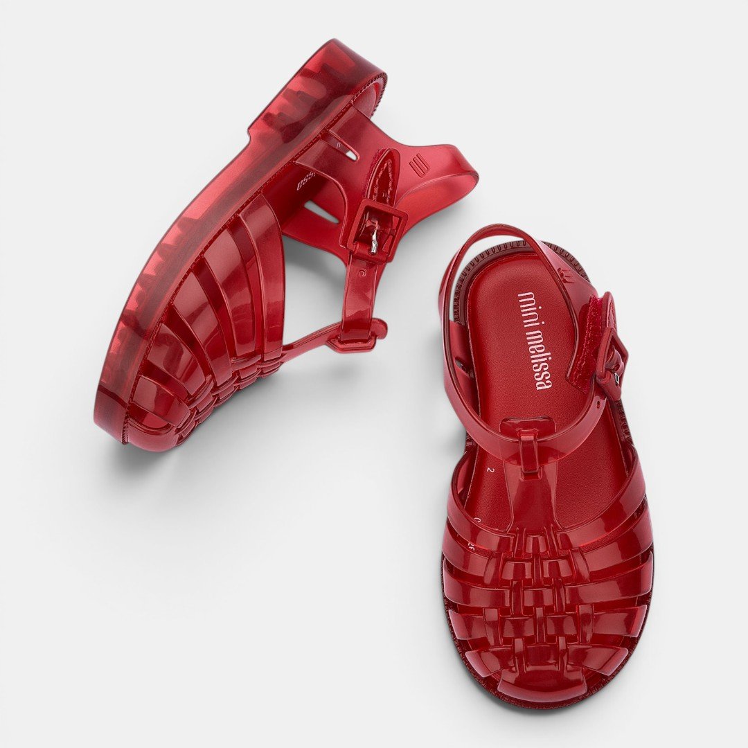 Sandália Mini Melissa Possession De Bebê Vermelho Transparente Vermelho 2