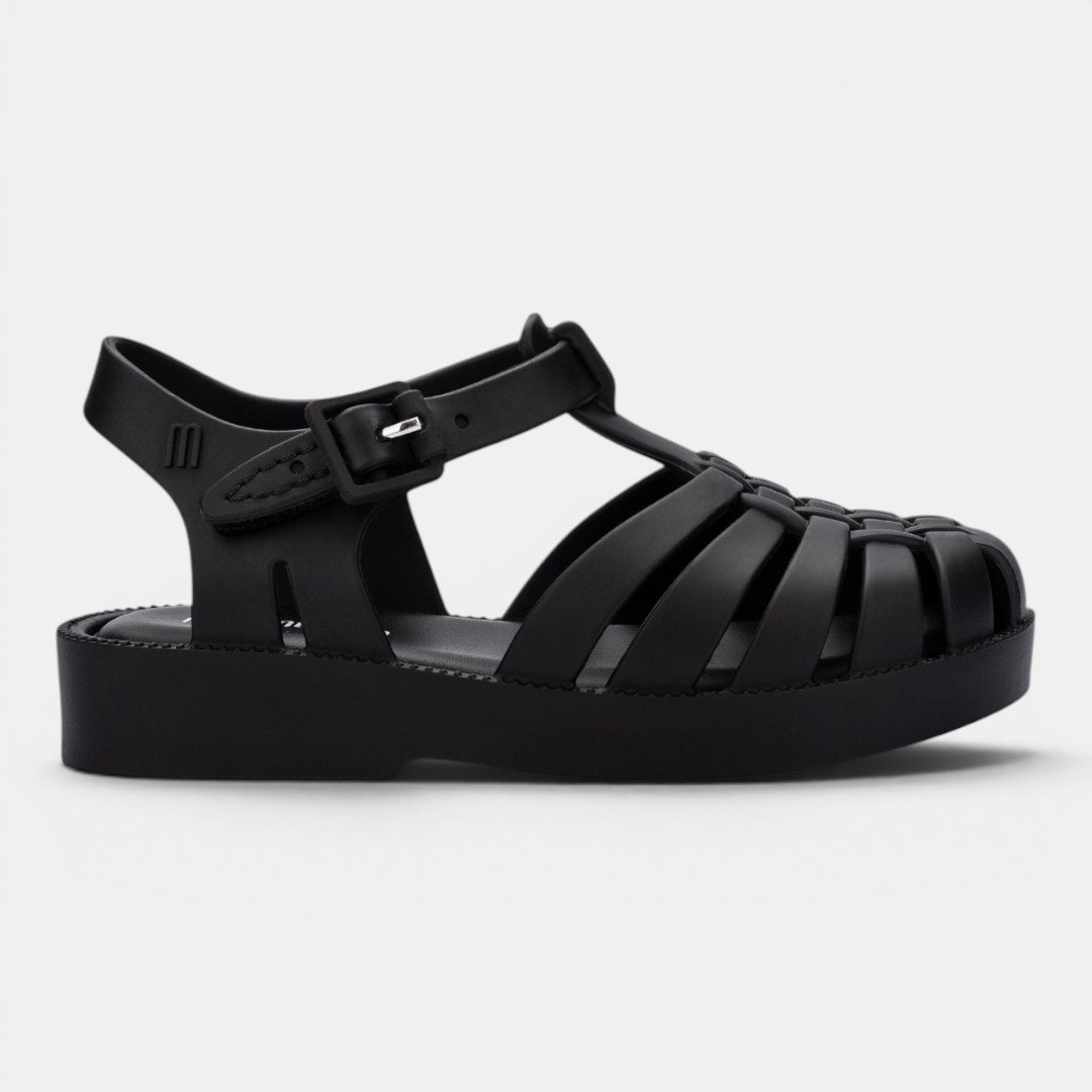 Sandália Mini Melissa Possession De Bebê Preta
