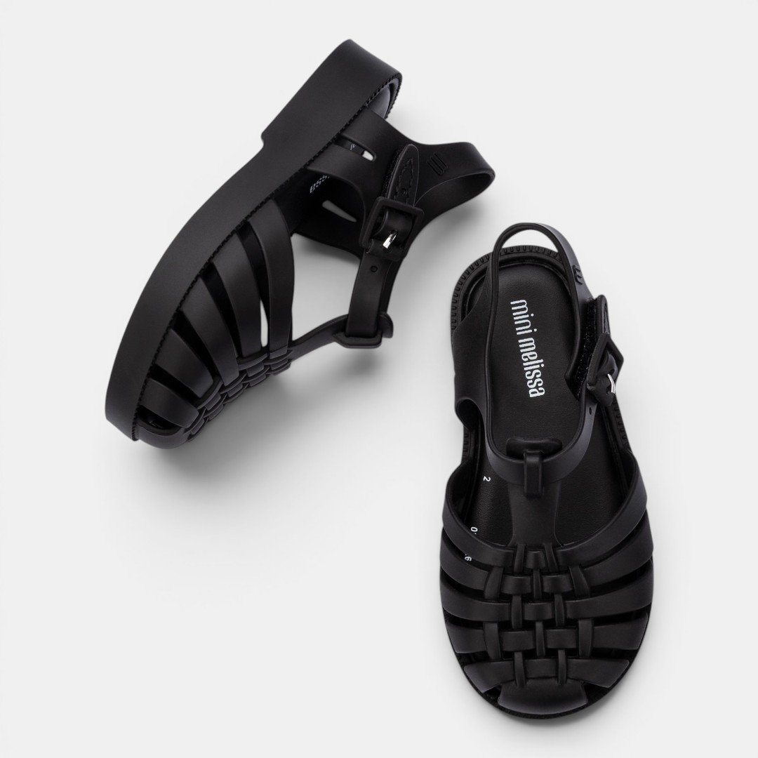 Sandália Mini Melissa Possession De Bebê Preta Preto 2