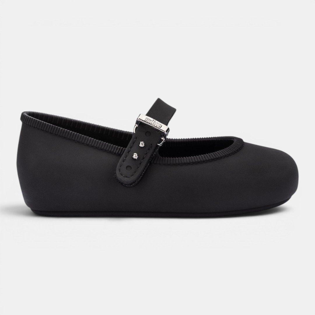 Sapatilha Mini Melissa Soft Balerina Bebê Preta