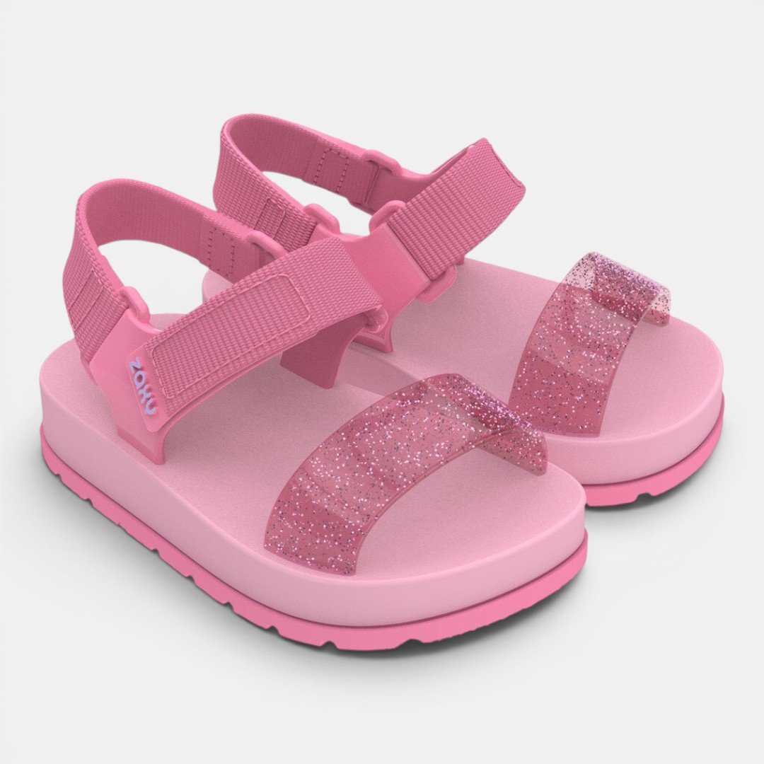 Sandália Papete Zaxynina Moderninha Baby Rosa Rosa 3