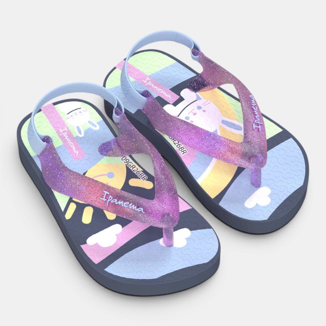 Chinelo De Dedo Bebê Ipanema Azul Azul 3