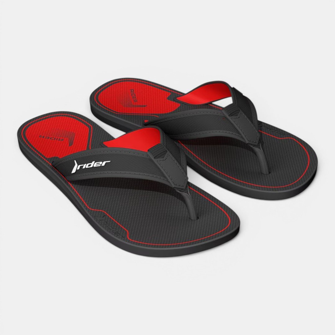 Chinelo Rider Sense Dedo Infantil Preto Preto 3