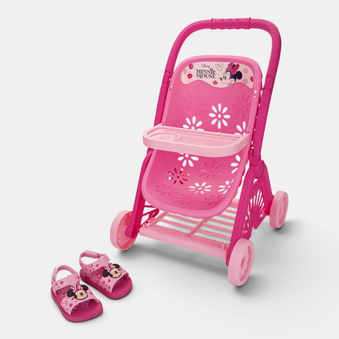 Sandália de Bebê Rosa Minnie Disney Baby Time Grendene Kids