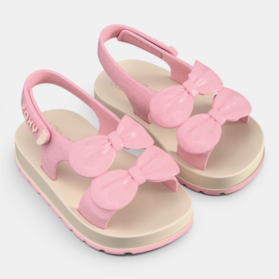 Sandália Papete Zaxynina Doll Baby Rosa Rosa 3