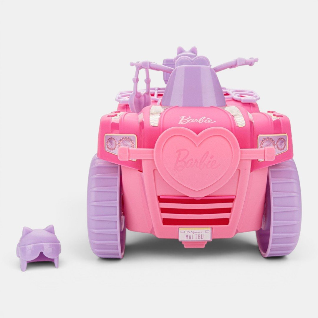Sandália Rasteira Barbie Fashion Trip Infantil Rosa Médio Rosa 4