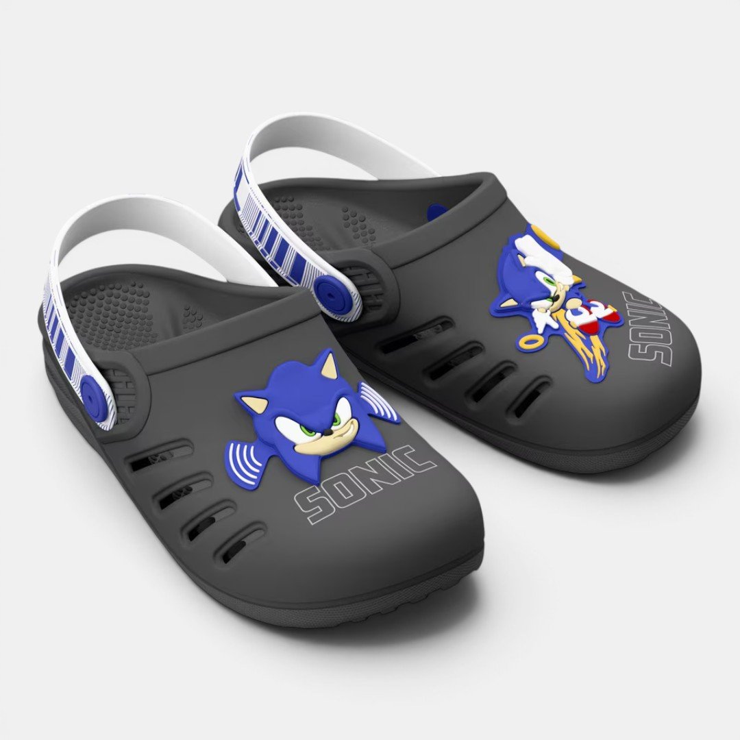 Babuche Infantil Sonic Speed Grendene Kids Cinza Cinza 3