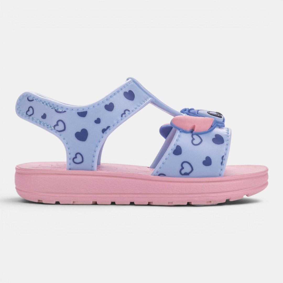 Sandália de Bebê Rosa Stitch Disney Baby Time Grendene Kids Rosa 3