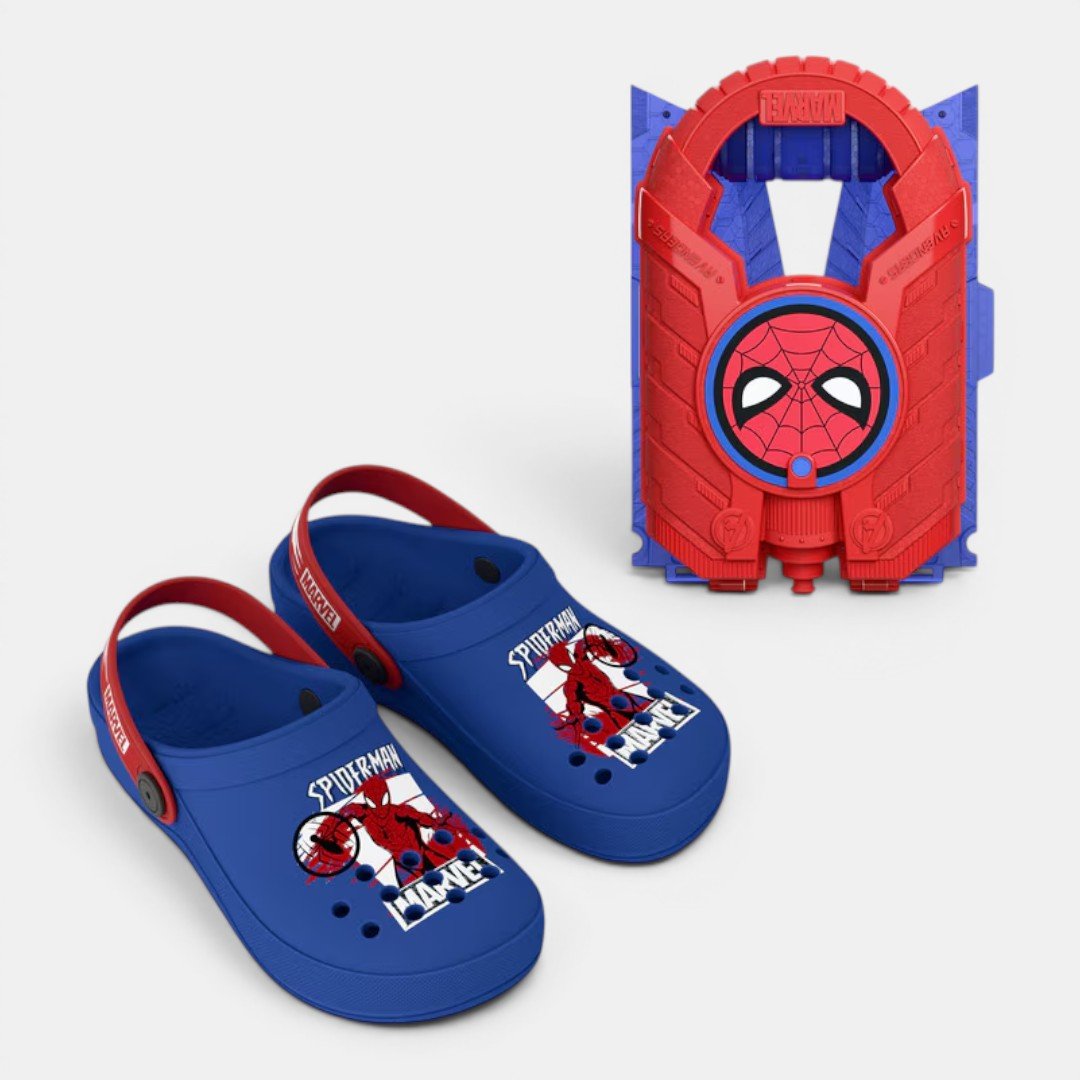 Babuche Marvel Aqua Force Infantil Azul Homem Aranha