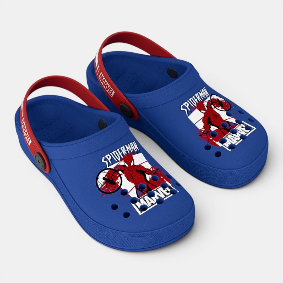 Babuche Marvel Aqua Force Infantil Azul Homem Aranha Azul 2