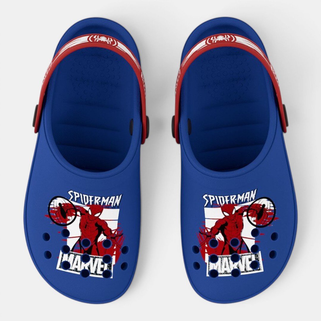 Babuche Marvel Aqua Force Infantil Azul Homem Aranha Azul 5