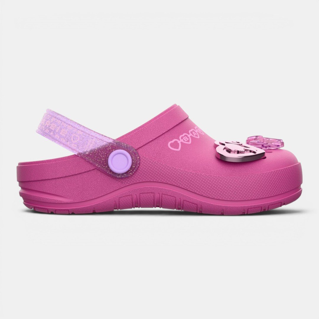 Babuche Barbie Pop Pins Com Mochila Infantil Rosa Escuro Rosa 2