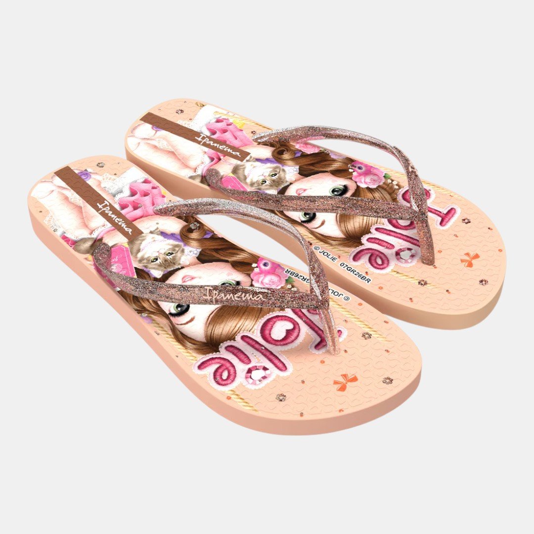 Chinelo Ipanema Jolie Amores Infantil Bege Bege 3