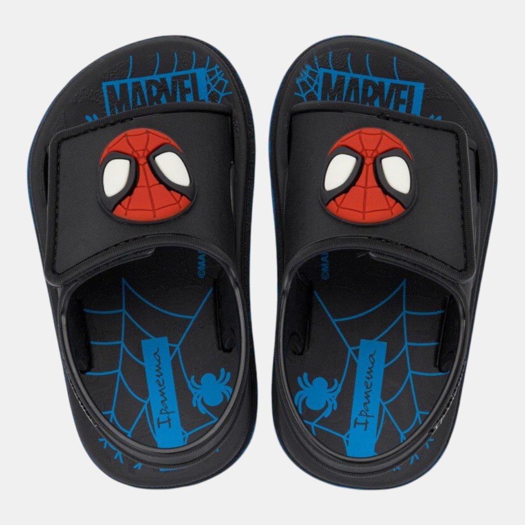 Sandália Ipanema Spider Baby Homem Aranha Preto