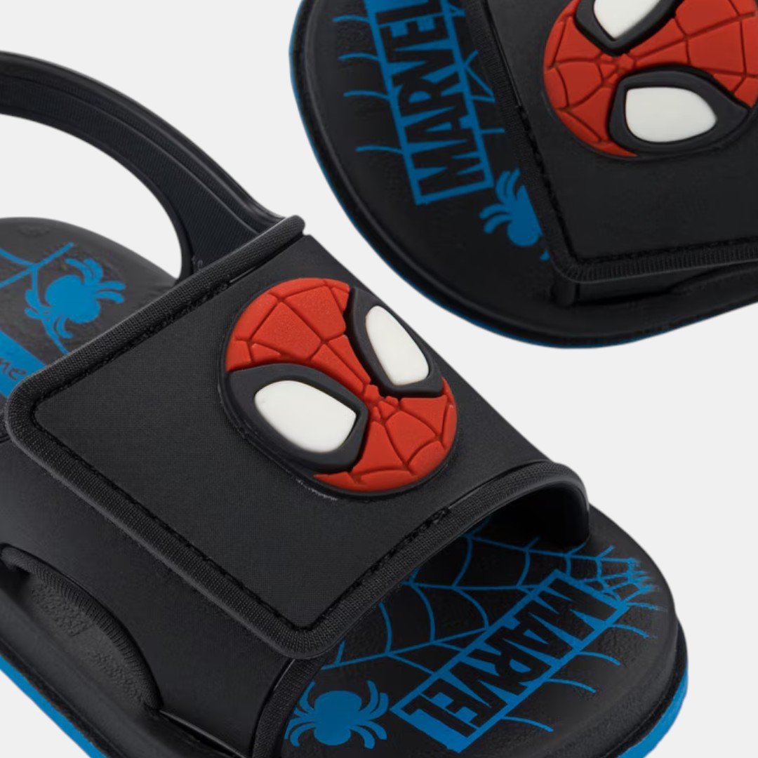 Sandália Ipanema Spider Baby Homem Aranha Preto Preto 4