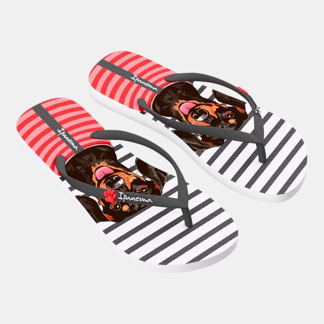 Chinelo de Dedo Pets Pop Ipanema Cachorro Branco Branco 3
