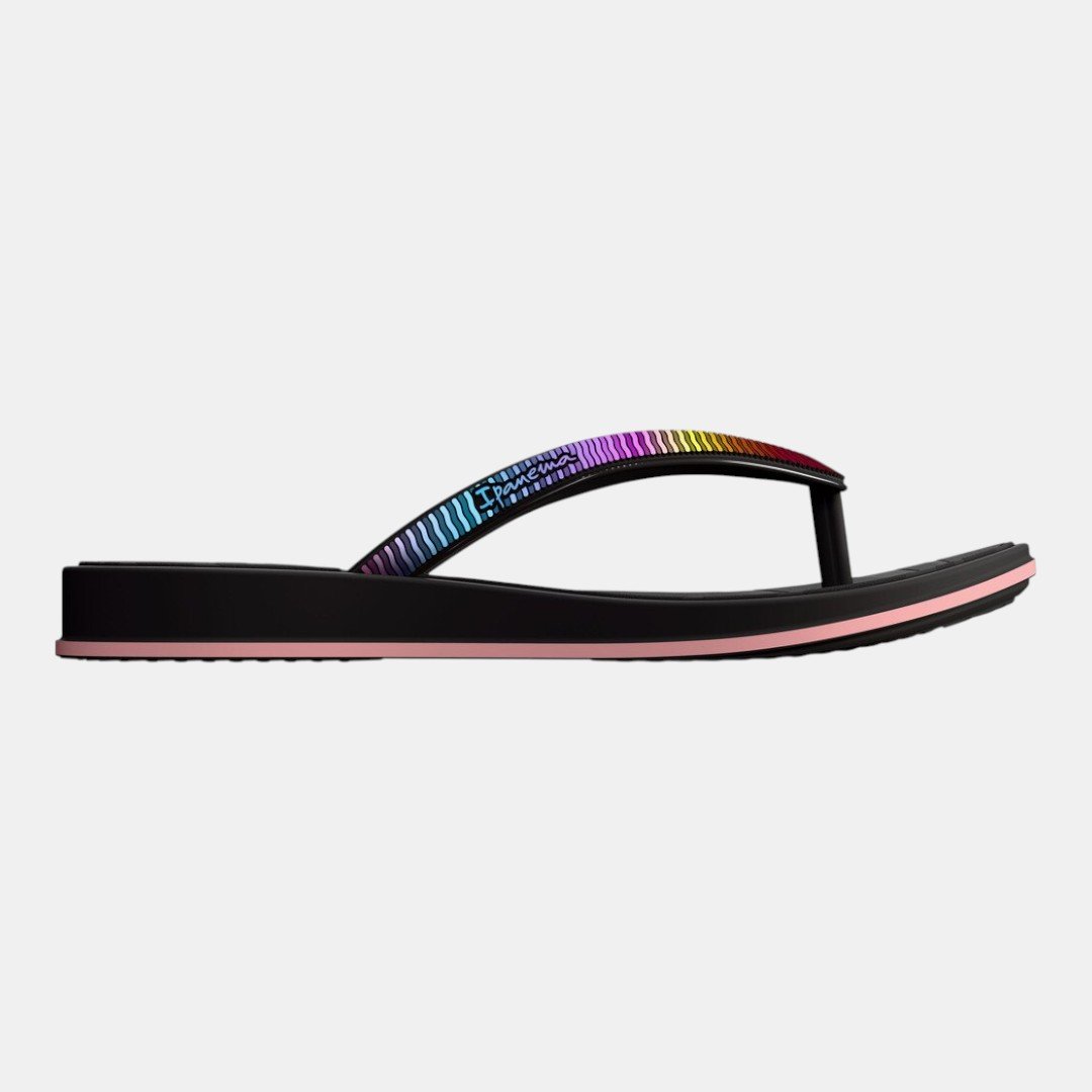 Chinelo Ipanema Shine Infantil Preto Preto 2