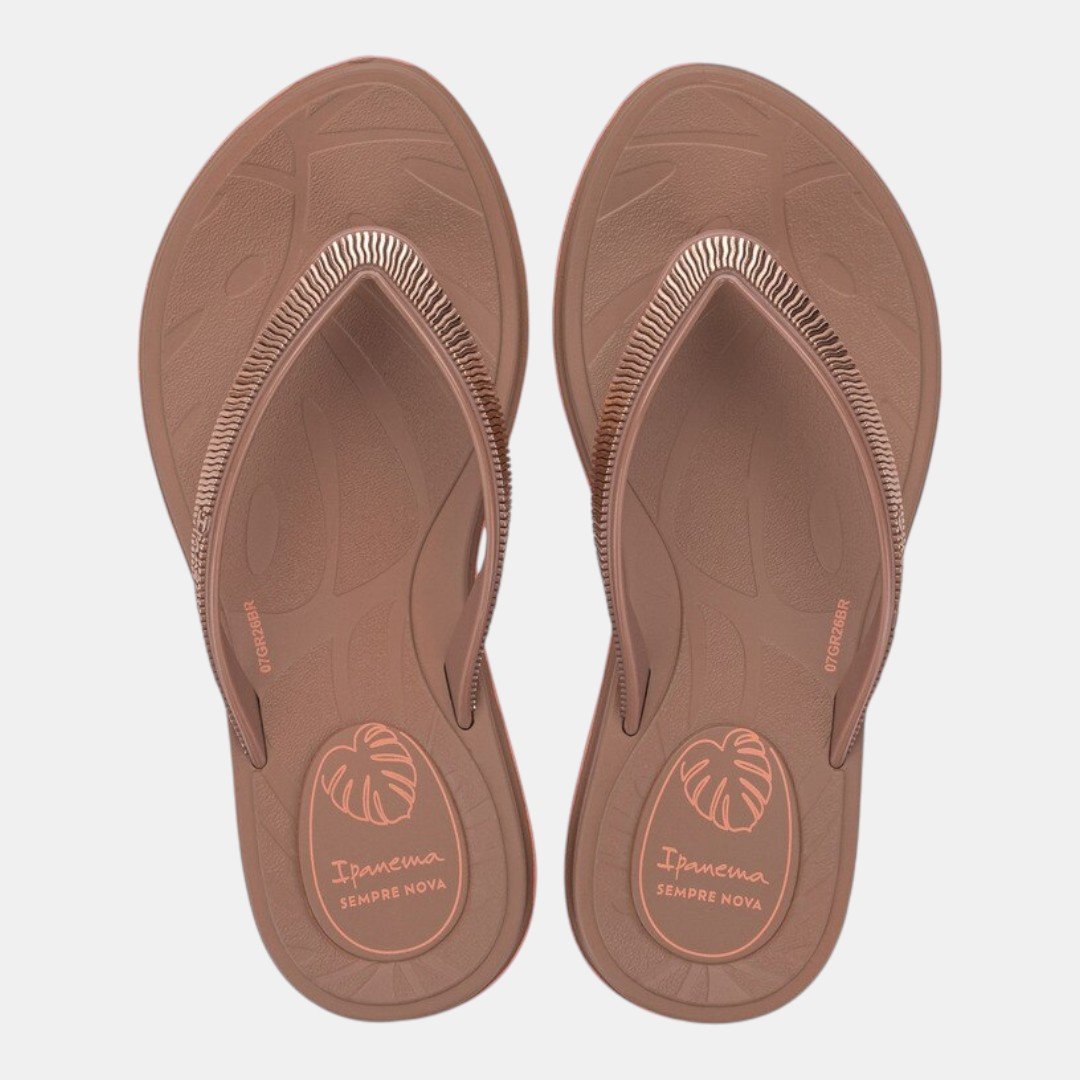 Chinelo Ipanema Shine Infantil Marrom
