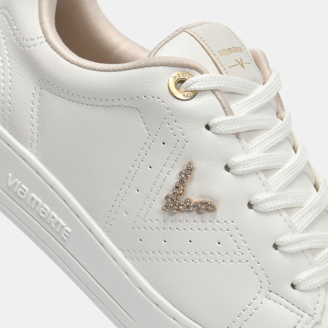 Tênis Via Marte Casual Feminino Branco Branco 5