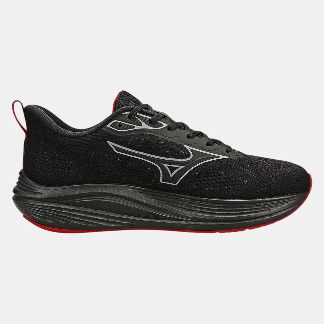 Tênis De Corrida Mizuno Enigma 3 Preto com Vermelho Preto 4