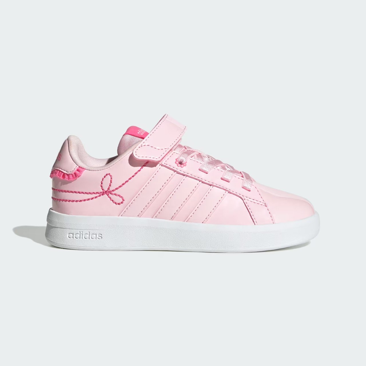 Tênis Adidas Grand Court 3.0 Feminino Infantil Rosa