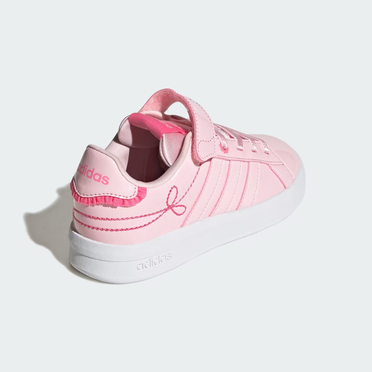 Tênis Adidas Grand Court 3.0 Feminino Infantil Rosa Rosa 5
