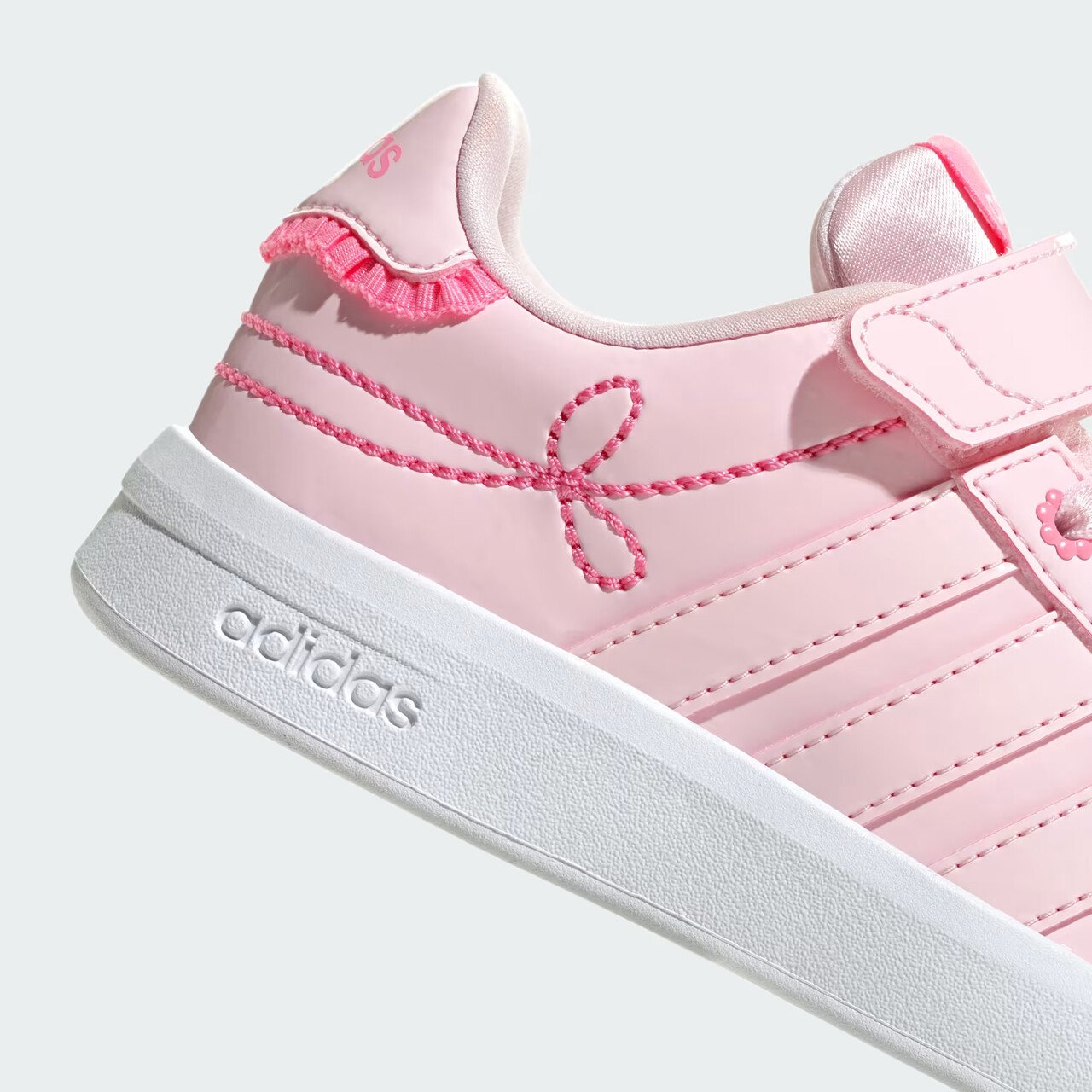 Tênis Adidas Grand Court 3.0 Feminino Infantil Rosa Rosa 9
