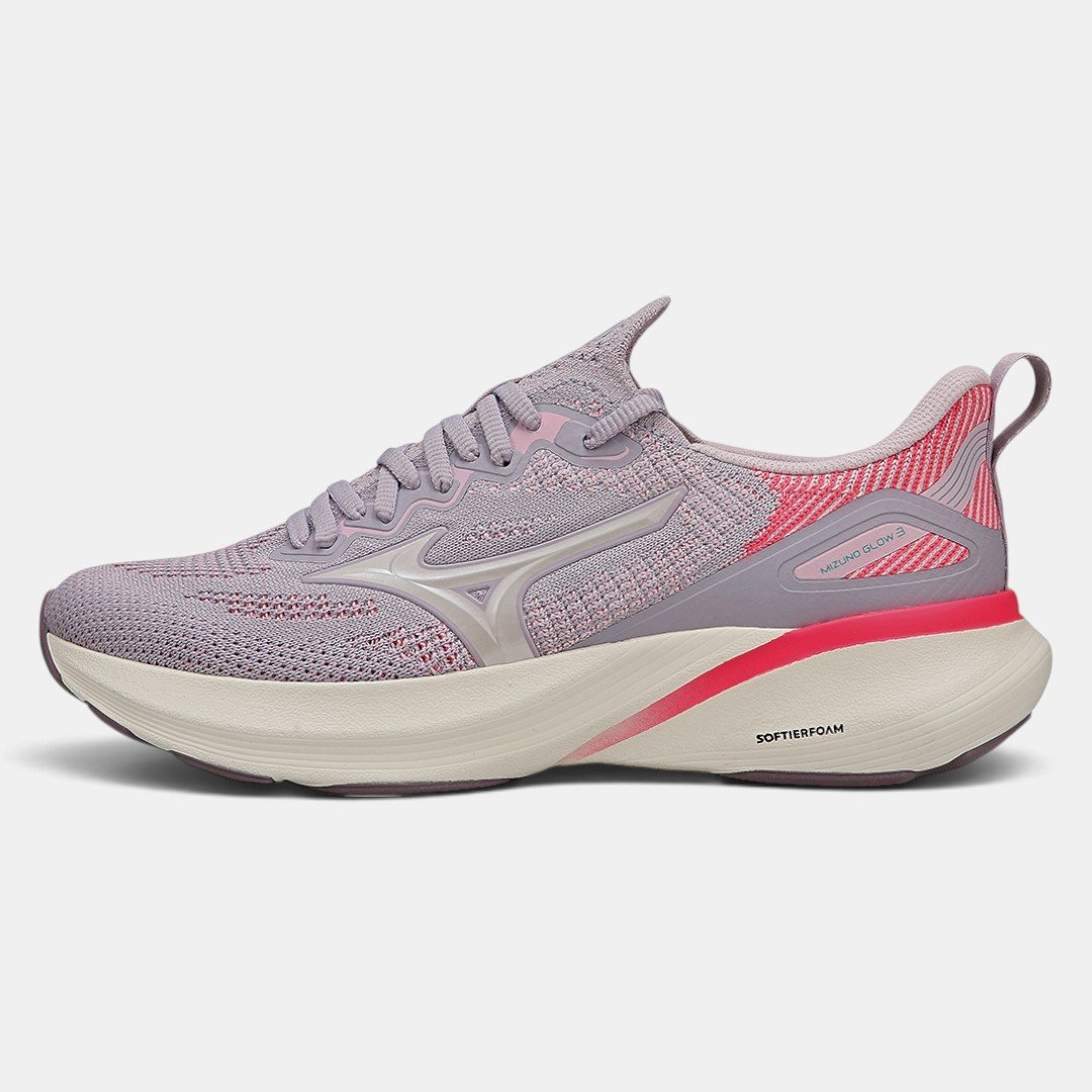Tênis De Corrida Mizuno Glow 3 Feminino Lilás