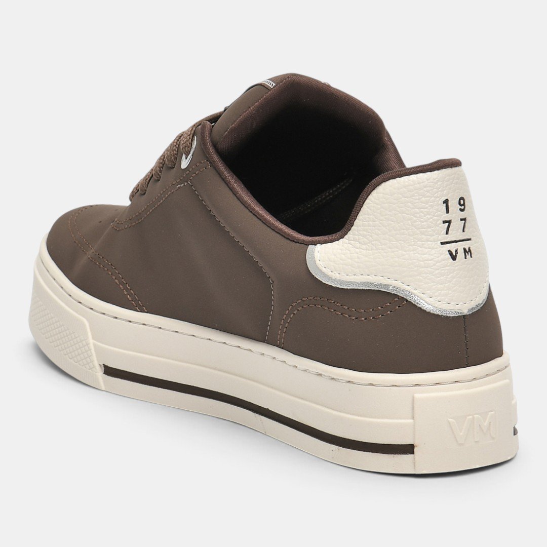 Tênis Via Marte Casual Feminino Marrom Bege 3