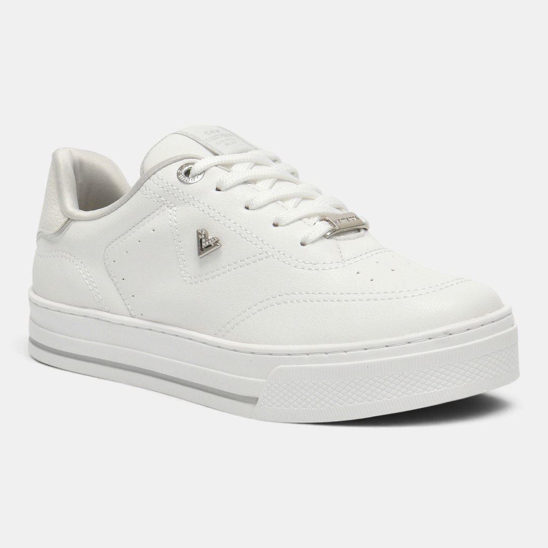 Tênis Via Marte Casual Feminino Branco Branco 2