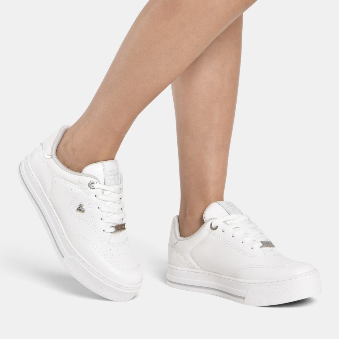 Tênis Via Marte Casual Feminino Branco Branco 5