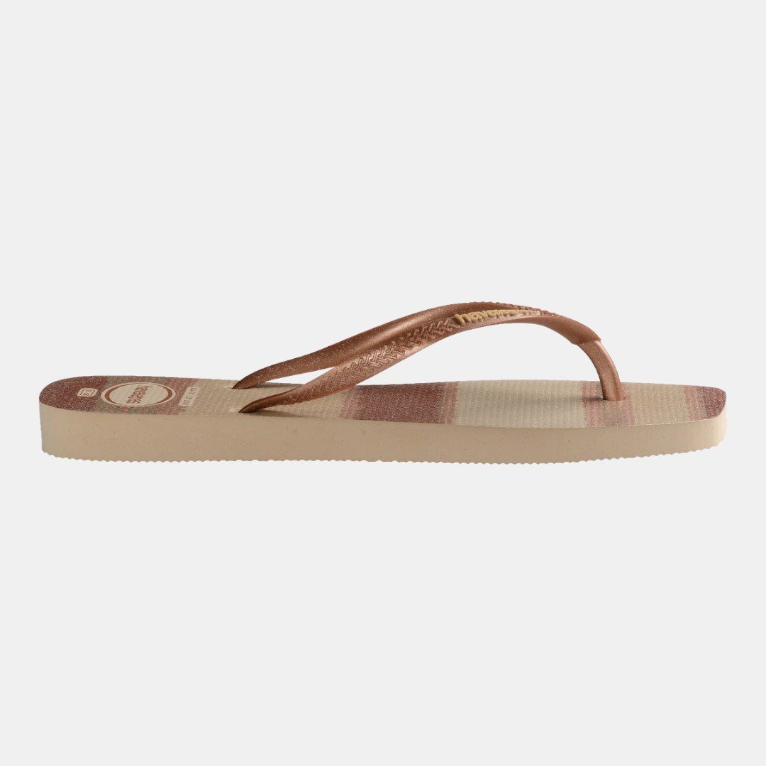 Chinelo Havaianas Slim Square Palette Glow Bege 2