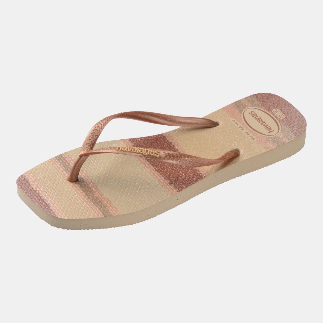 Chinelo Havaianas Slim Square Palette Glow Bege 6