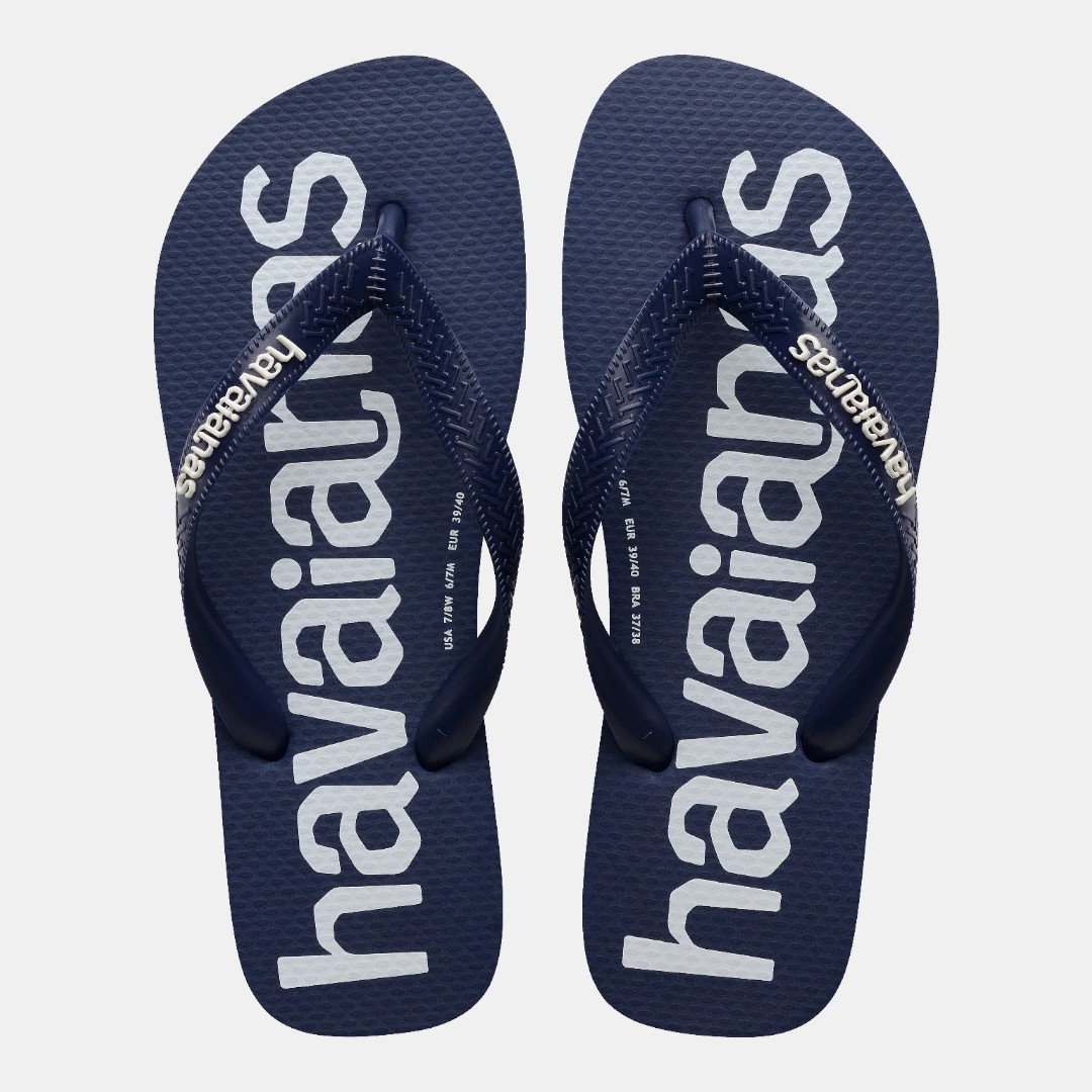 Chinelo Havaianas Top Logomania II Azul Marinho