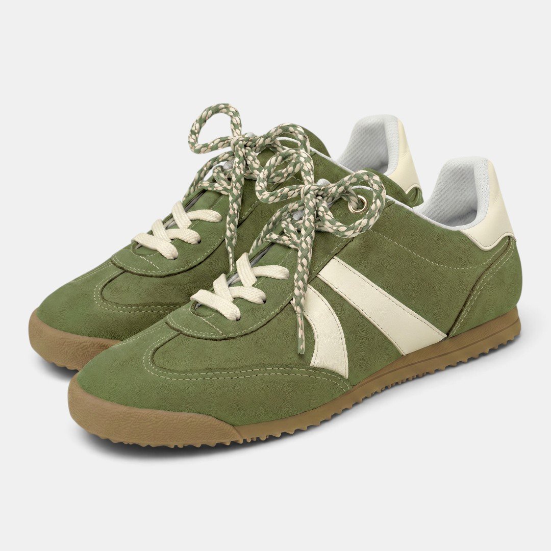 Tênis Piccadilly Casual Feminino Retrô Verde Oliva Verde 2
