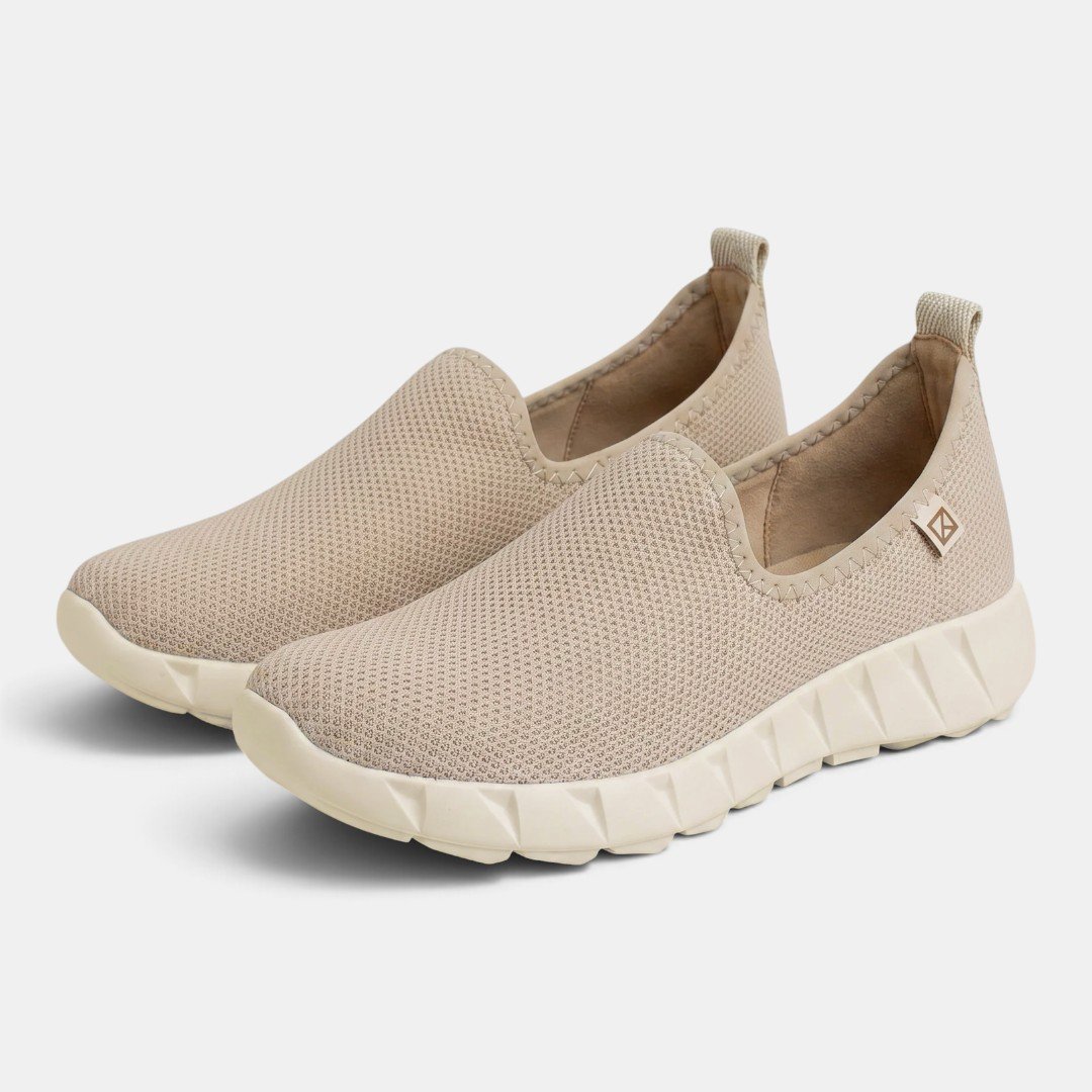 Tênis Slip On Piccadilly Casual Feminino Bege Branco 2