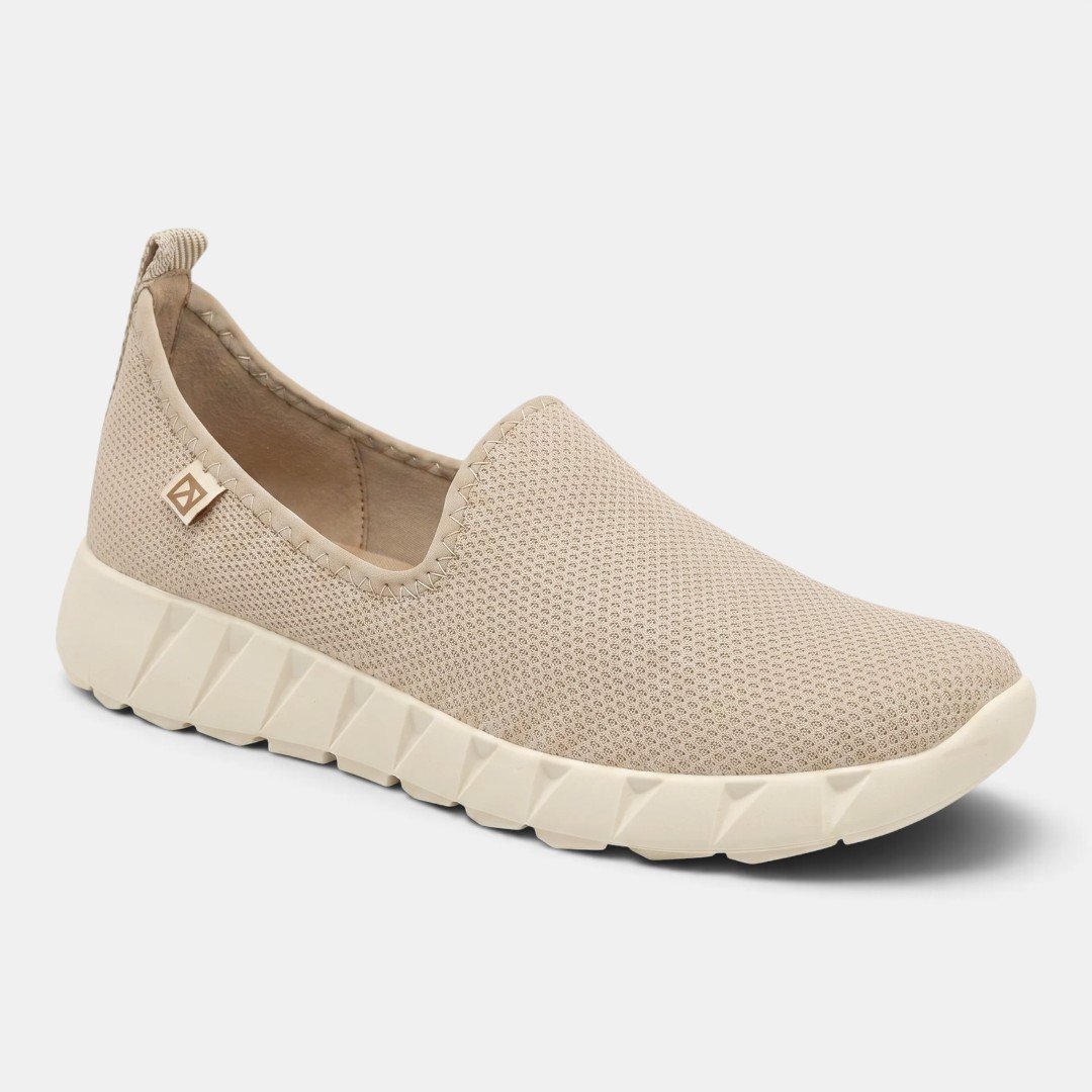 Tênis Slip On Piccadilly Casual Feminino Bege Branco 3