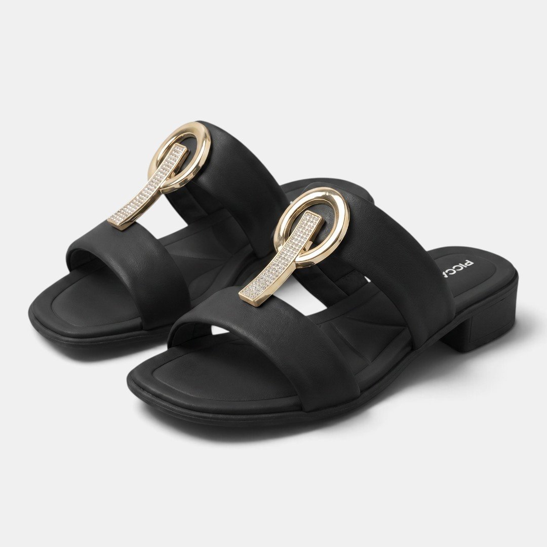 Tamanco Piccadilly Feminino Preto Preto 2