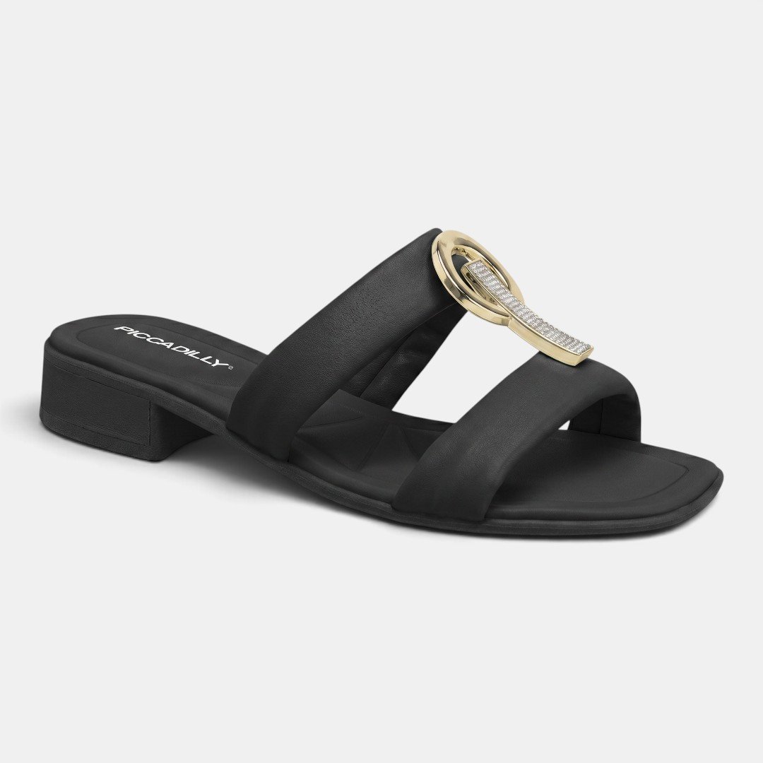 Tamanco Piccadilly Feminino Preto Preto 3