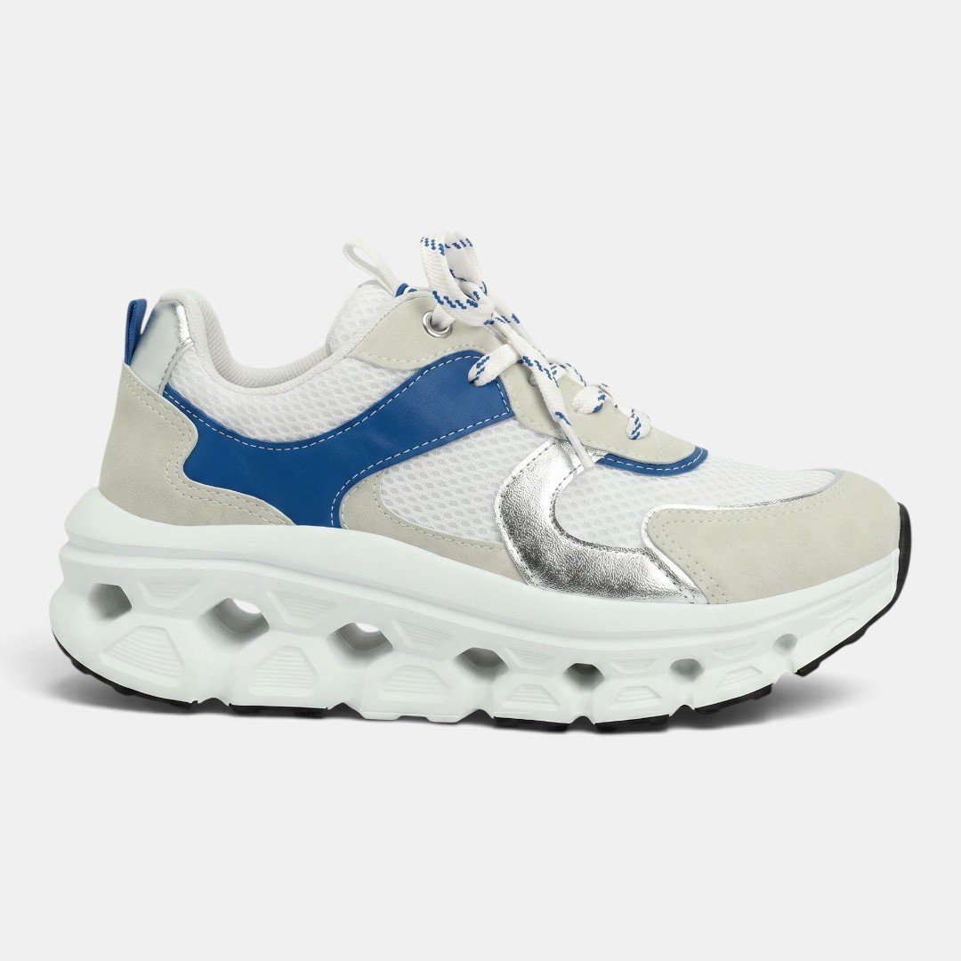 Tênis Piccadilly Maxi Tech Branco com Azul