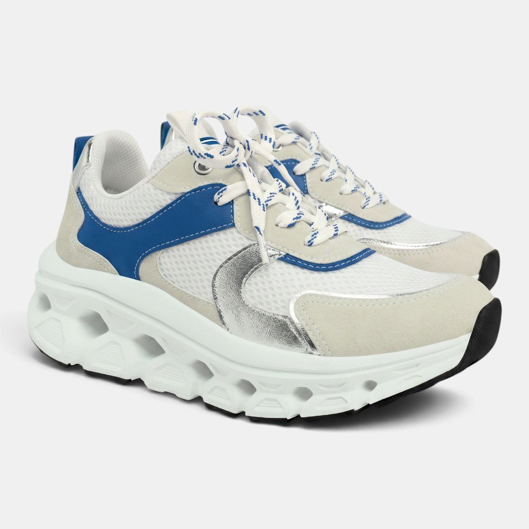 Tênis Piccadilly Maxi Tech Branco com Azul Branco 2