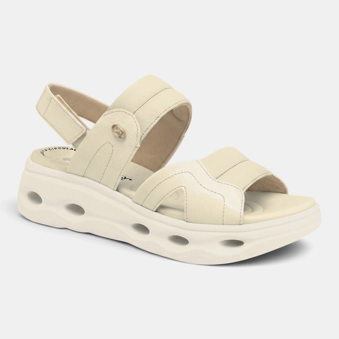 Sandália Piccadilly Maxi Tech Off White Branco 3