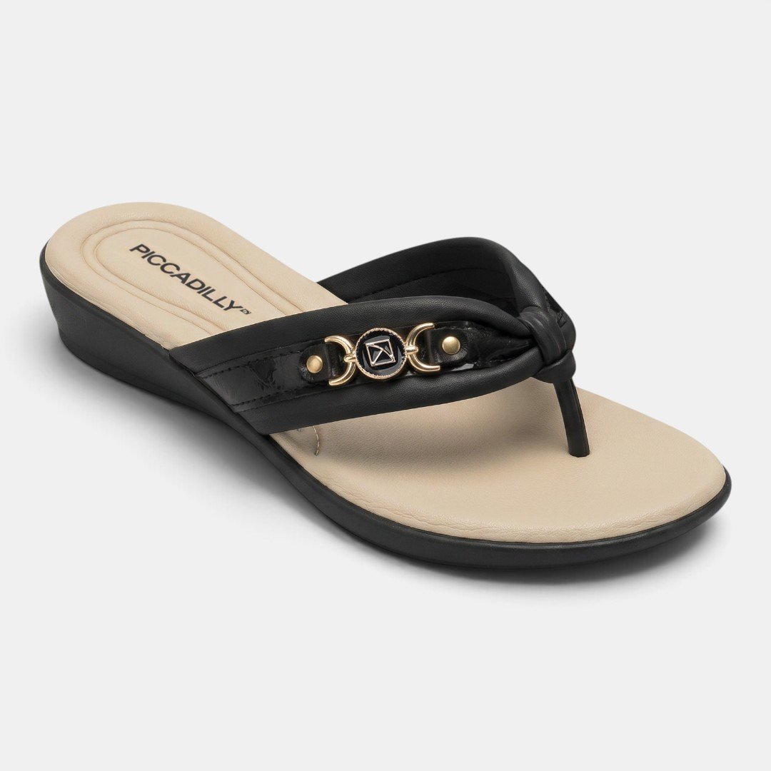 Tamanco Piccadilly Feminino Preto Preto 3