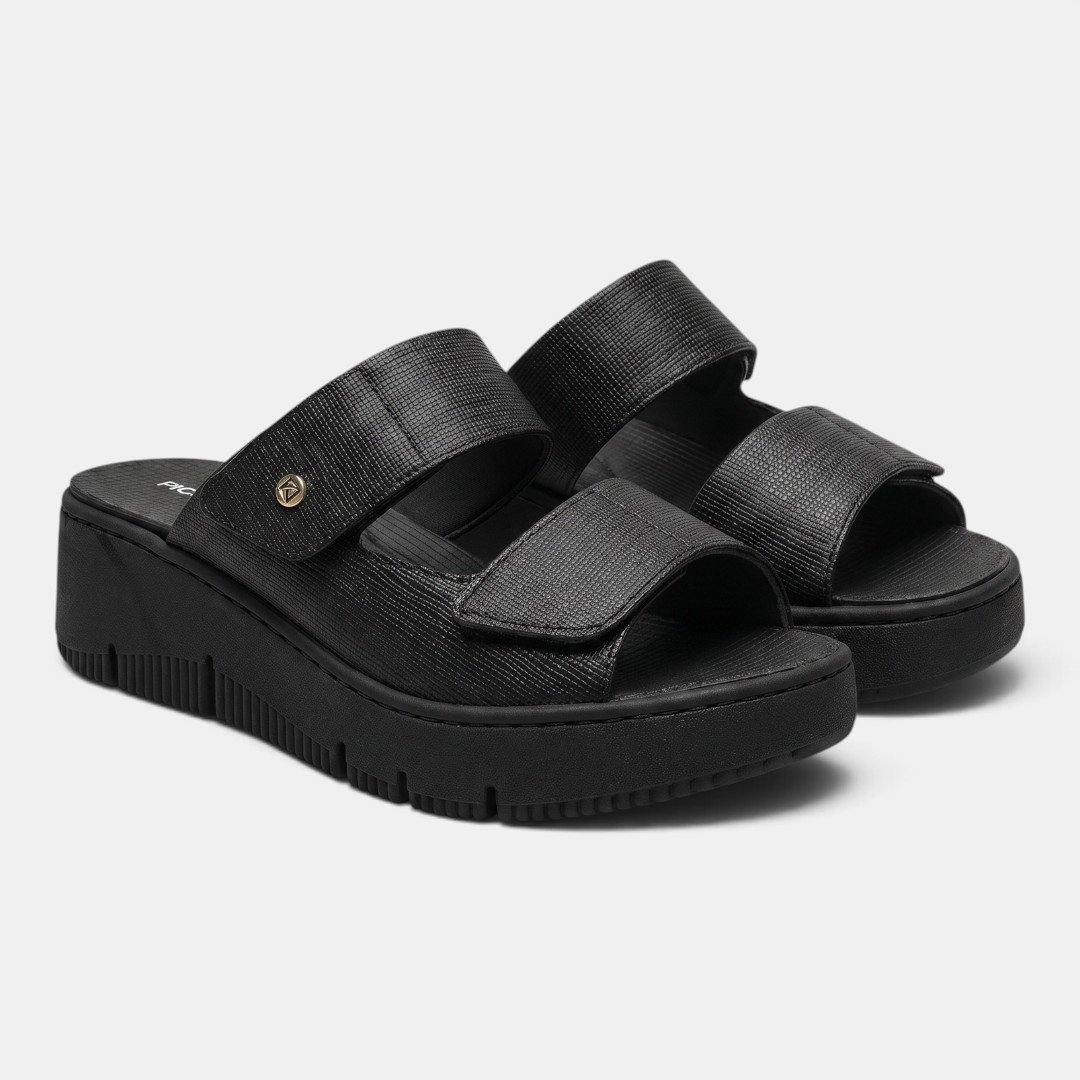 Tamanco Piccadilly Spa Feminino Preto Preto 2