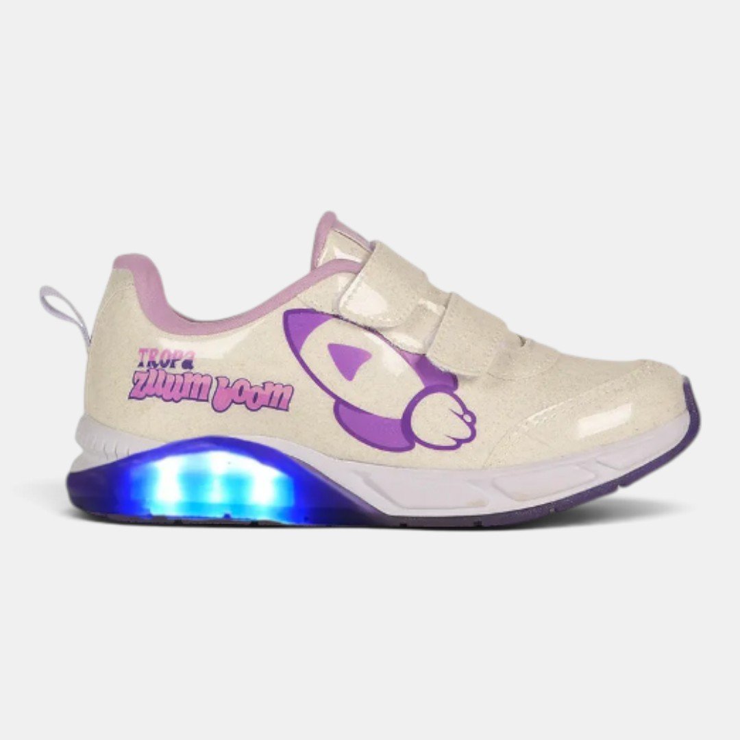 Tênis Infantil Feminino com Luz Katlen Dos Rosa
